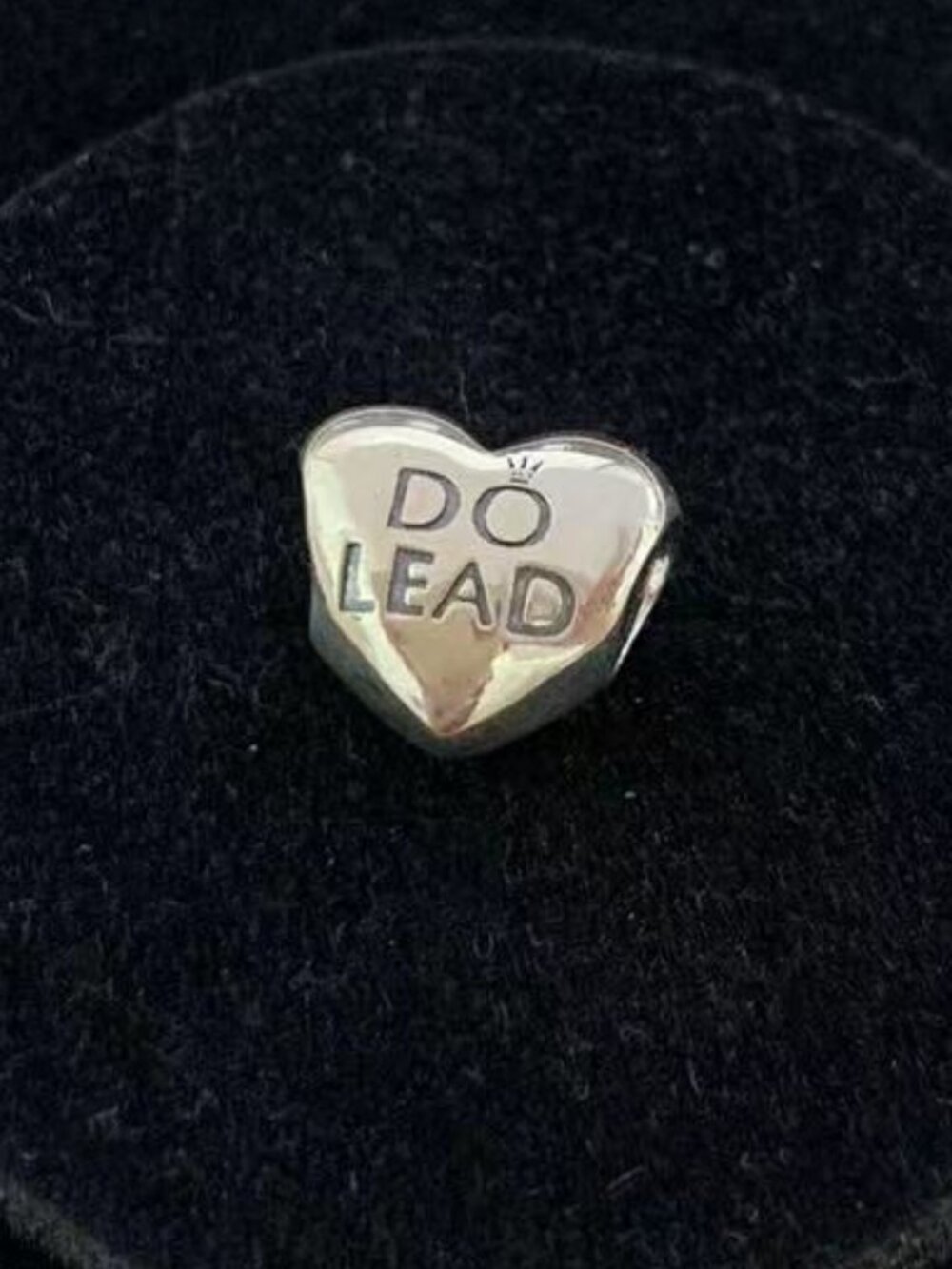 Pandora DO LEAD Stronger Together Charm Heart Bead, S925 Sterling Silver